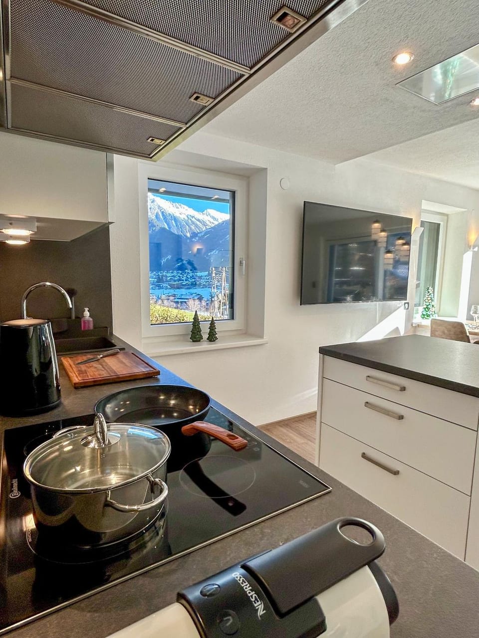 TV and multimedia, Kitchen or kitchenette, dishwasher, stove