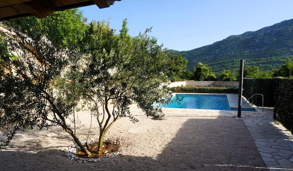 Natural landscape, Mountain view, Pool view