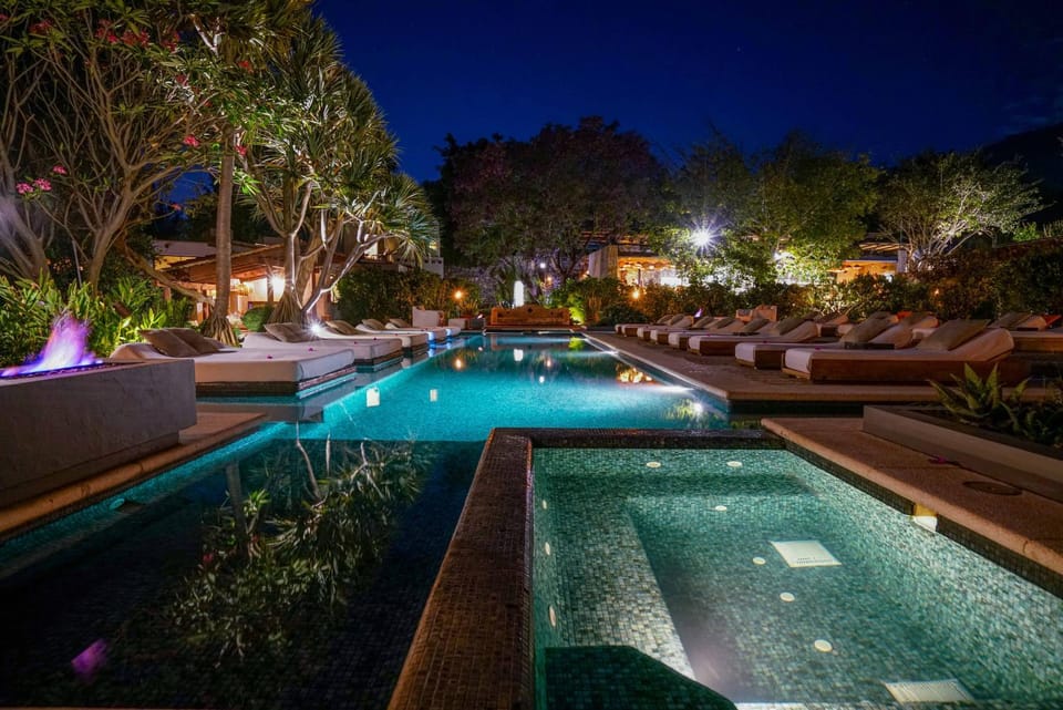 Night, Swimming pool