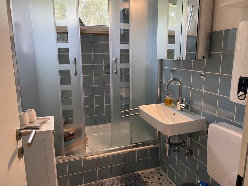 Bathroom, Living room