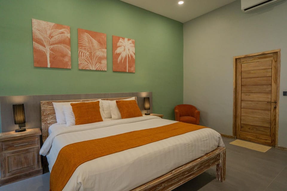 Bed, Bedroom, air conditioner