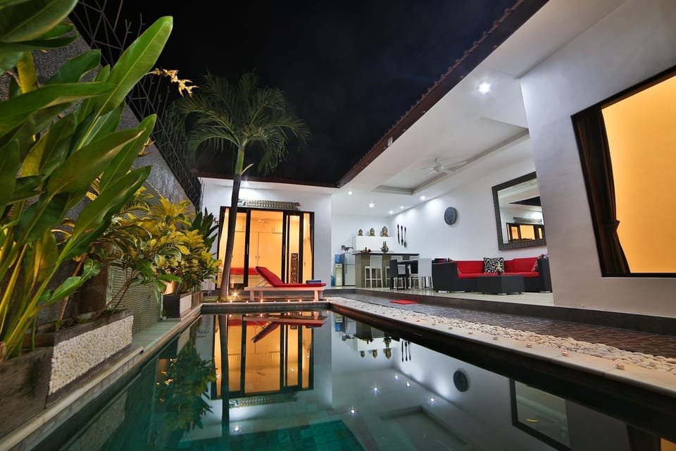 Night, Swimming pool, Swimming pool