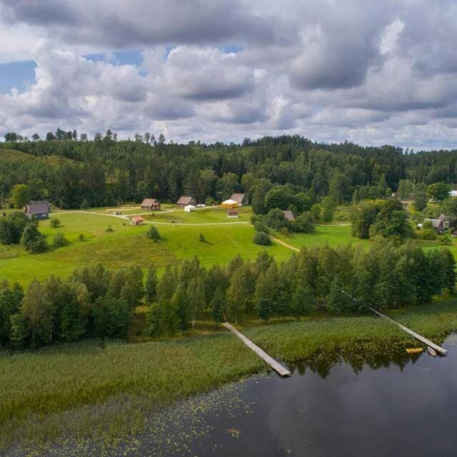 Day, Natural landscape, Bird's eye view, Lake view