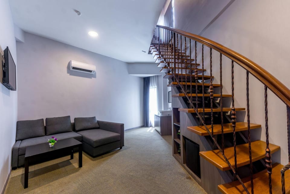 Living room, air conditioner