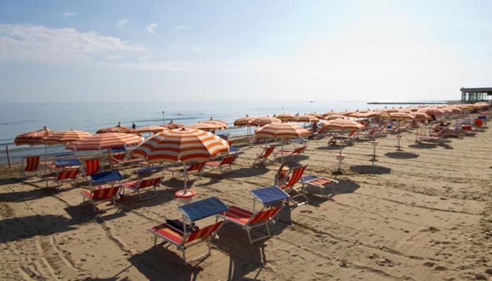 Beach, Sea view, sunbed