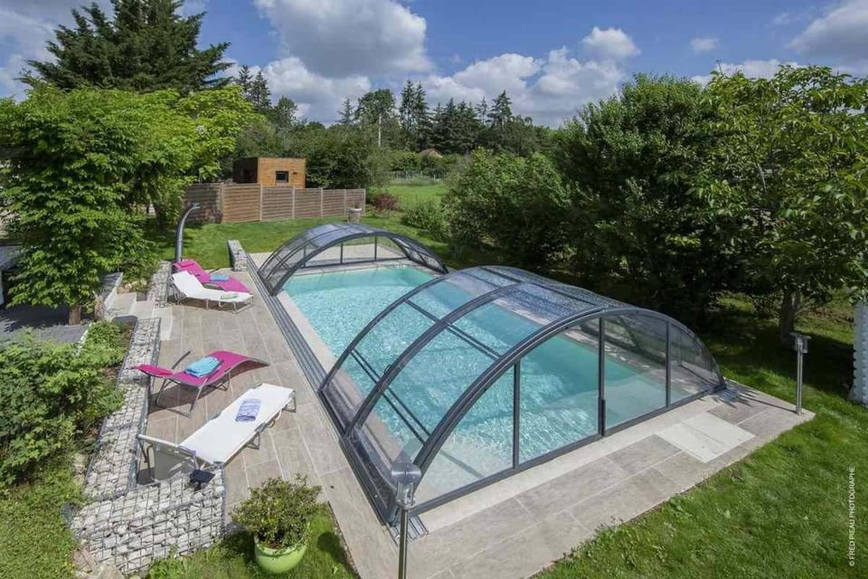 Garden, Swimming pool, sunbed