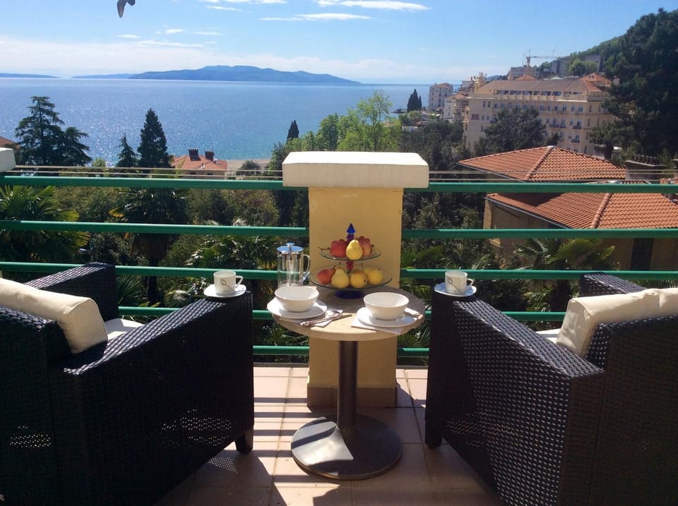 Day, Summer, View (from property/room), Balcony/Terrace, Beach, On site, Sea view