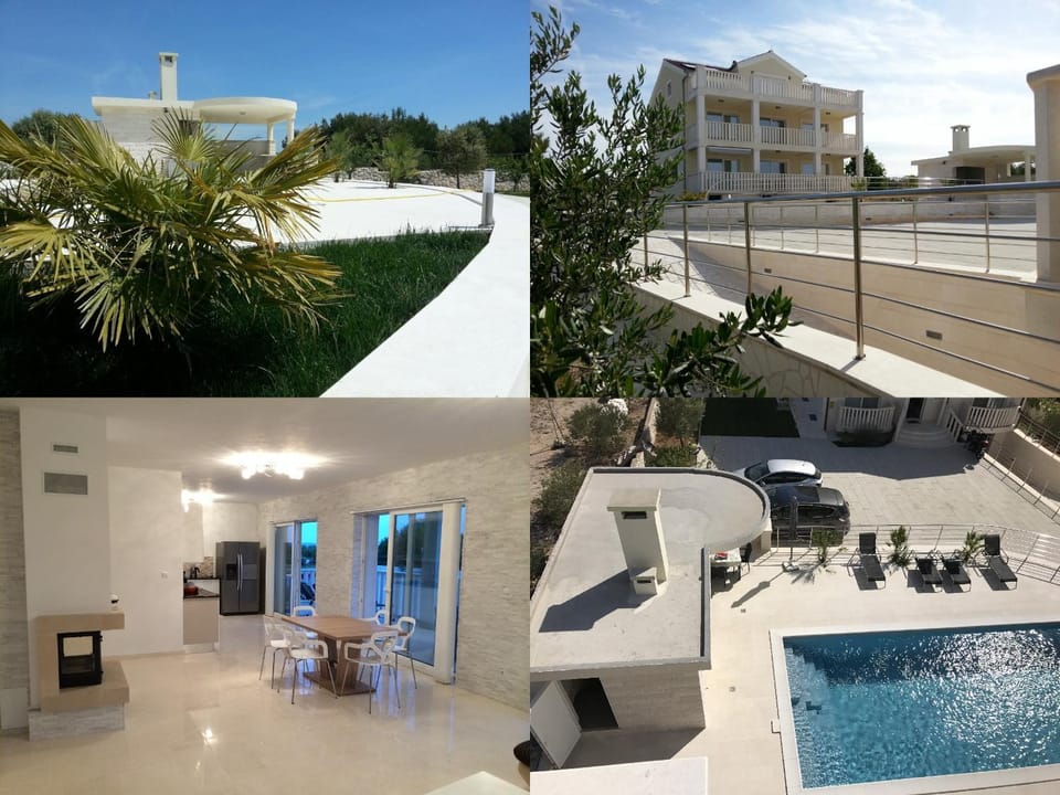Property building, Garden, Kitchen or kitchenette, Dining area, Swimming pool