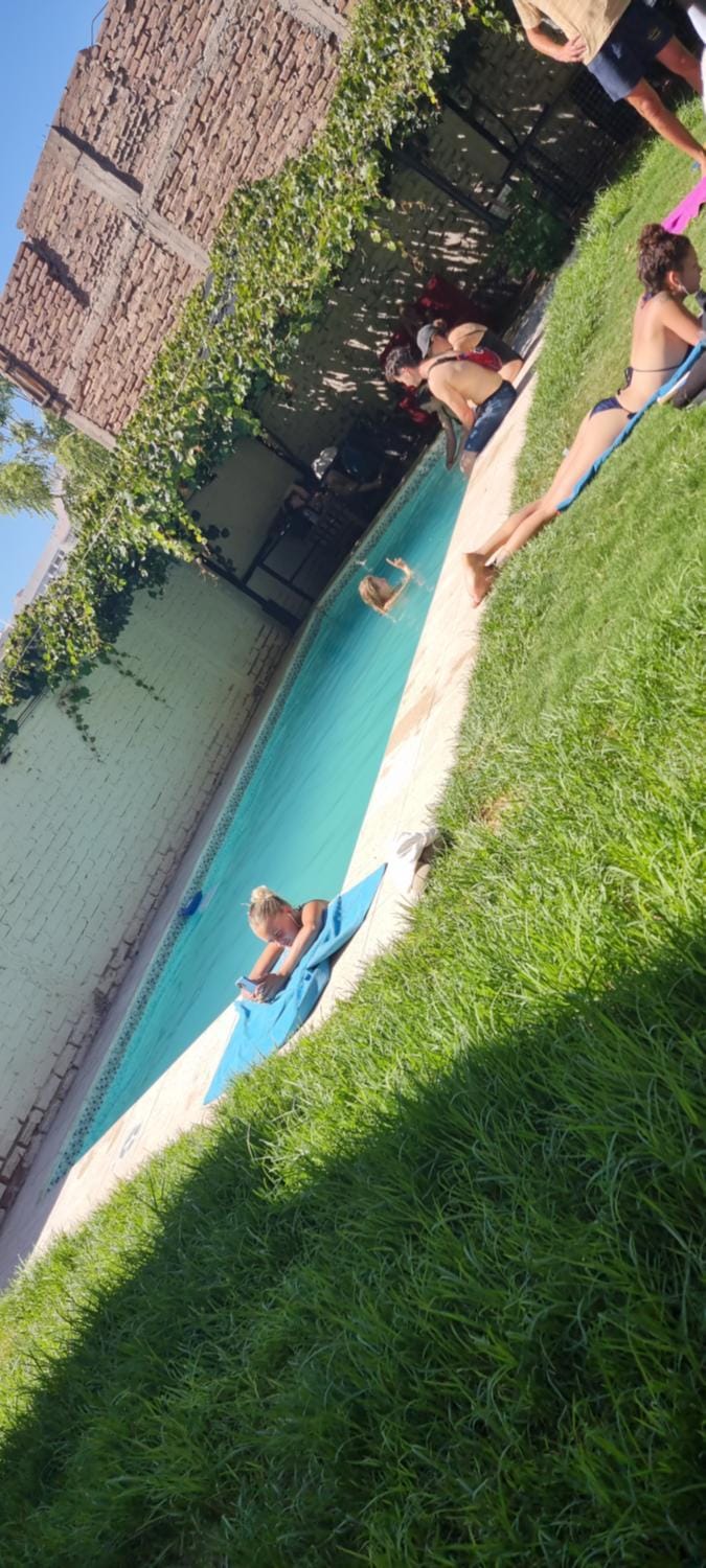 People, Natural landscape, Garden, Garden view, Pool view, Swimming pool
