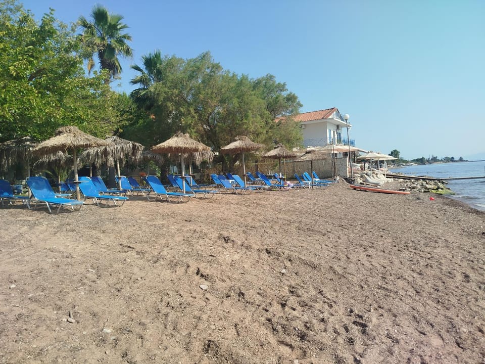 Beach, Sea view, sunbed