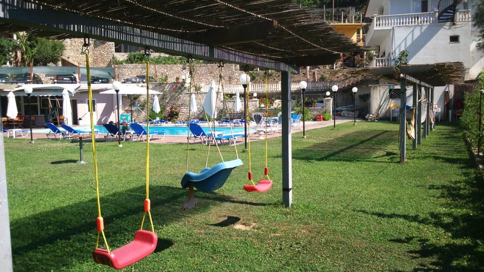 Property building, Restaurant/places to eat, Natural landscape, Children play ground, Children play ground, Garden, Garden view, Mountain view, Pool view, Swimming pool, Swimming pool