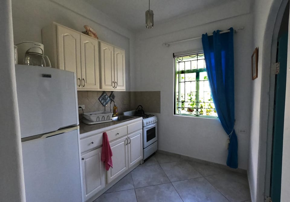 Kitchen or kitchenette, oven, stove