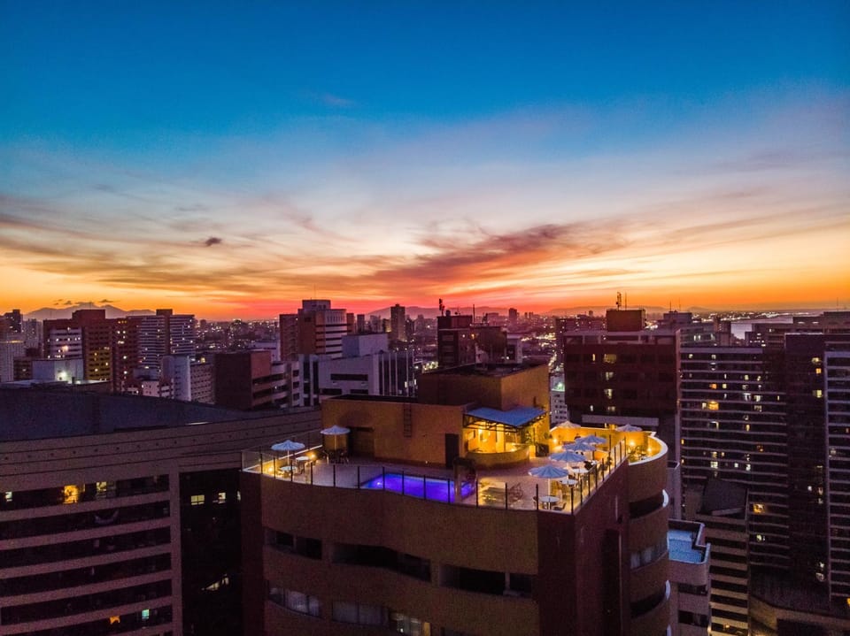 City view, Sunset