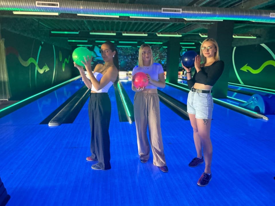 People, Bowling, group of guests