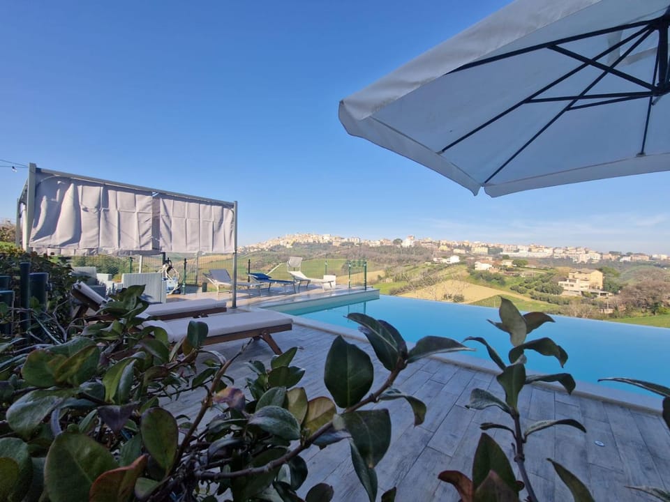 Day, View (from property/room), Balcony/Terrace, Pool view, Swimming pool