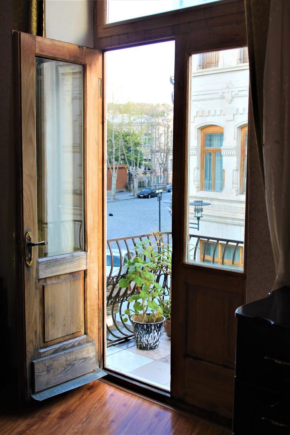 Garden view, River view