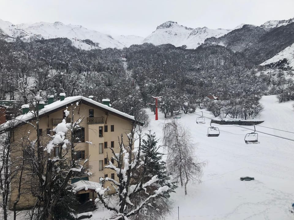 Property building, Natural landscape, Winter, Mountain view