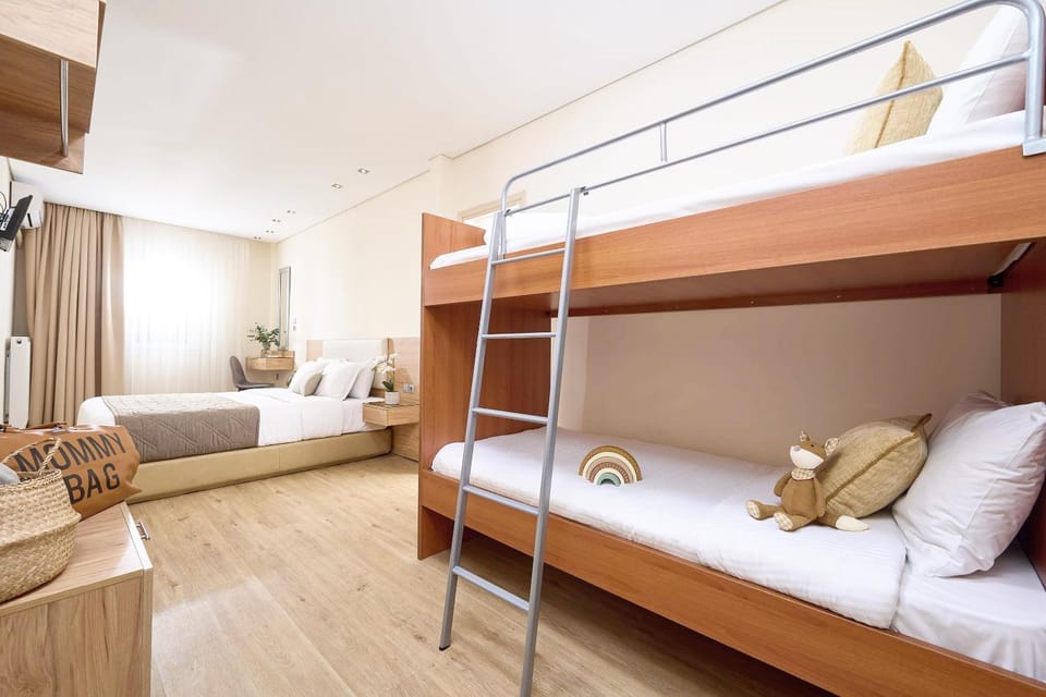 Bed, Photo of the whole room, Bedroom, bunk bed