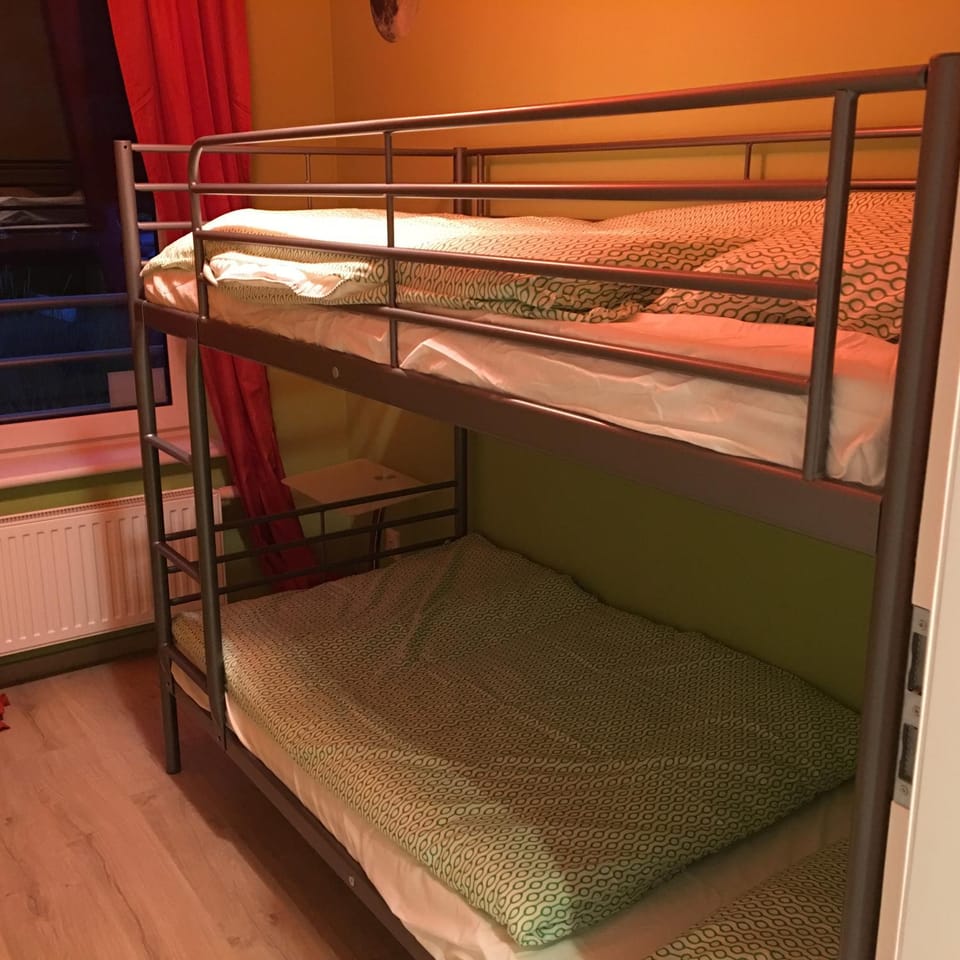 Photo of the whole room, bunk bed