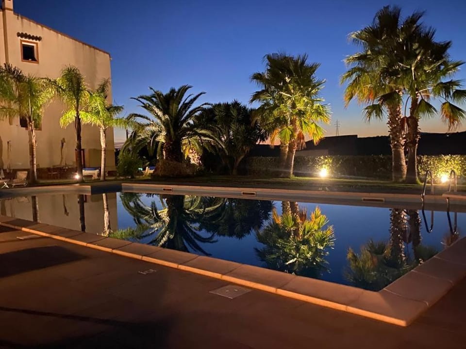 Garden view, Pool view, Swimming pool, Sunset