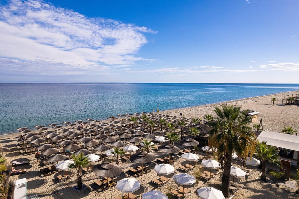 Nearby landmark, Natural landscape, Beach, Sea view, sunbed