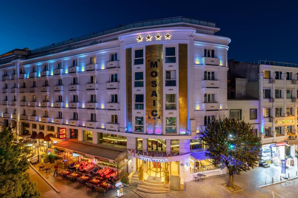 Property building, Night, City view, Street view, Location