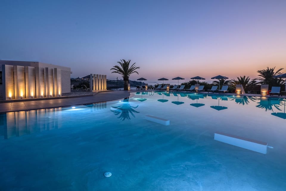 Swimming pool, Sunset