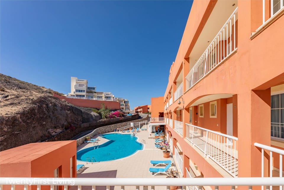 Residence Playa Paraiso With Ocean View - Green Flat Apartment in Fuerteventura
