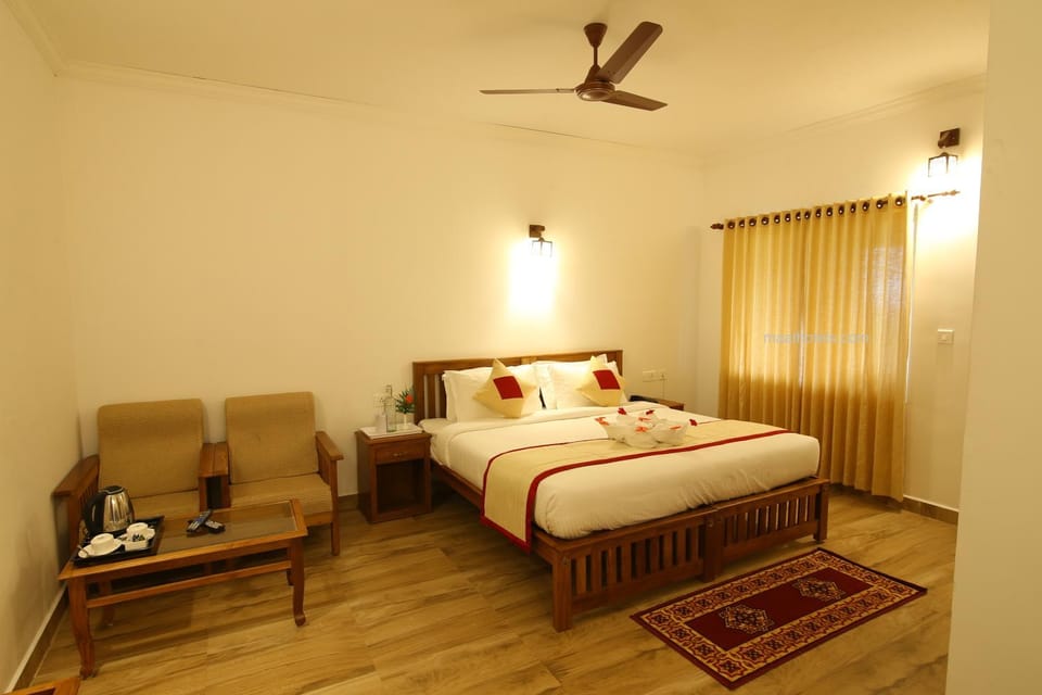 Bed, Coffee/tea facilities, Photo of the whole room, Seating area, Bedroom