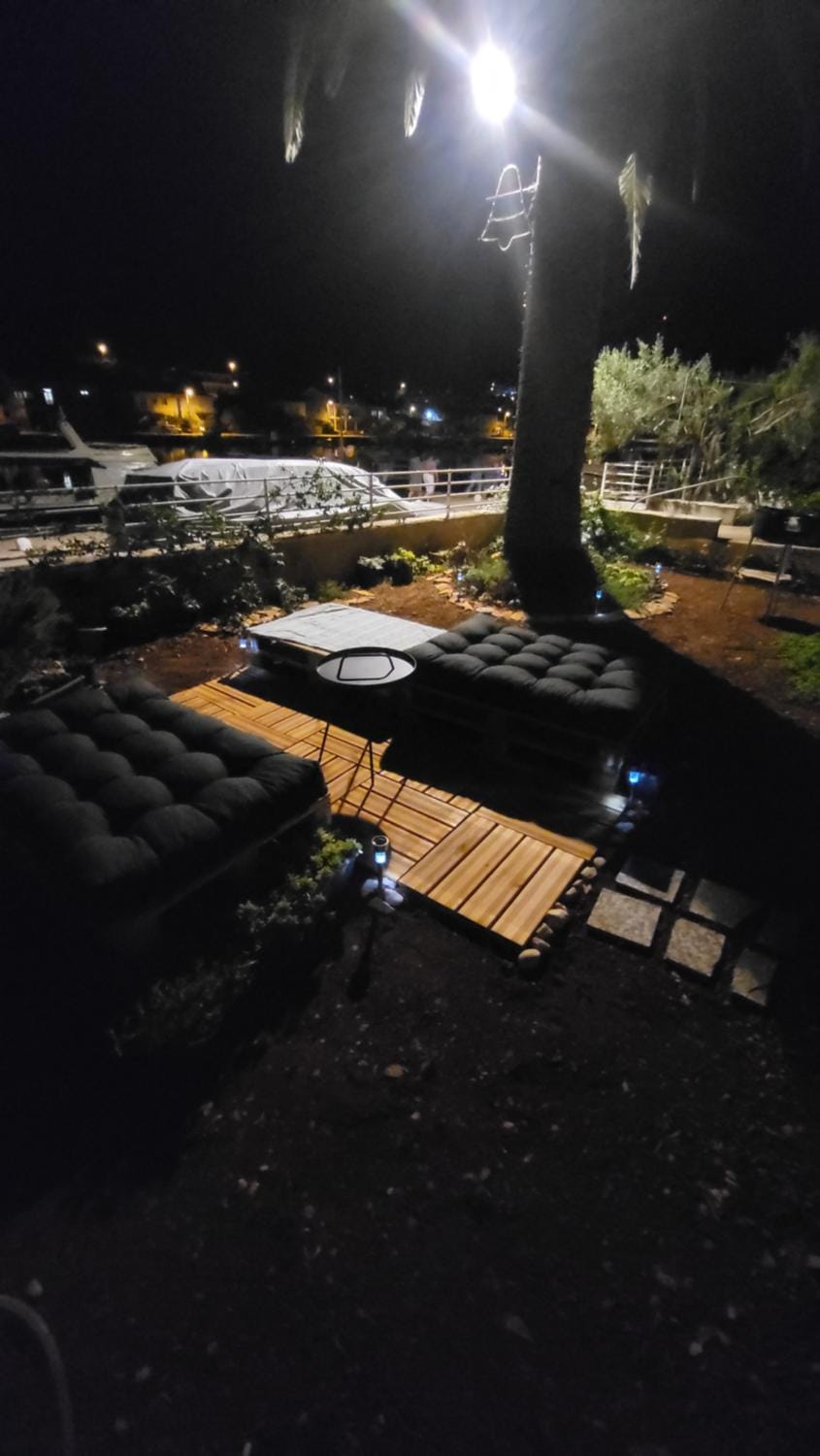 Night, Garden, Garden view