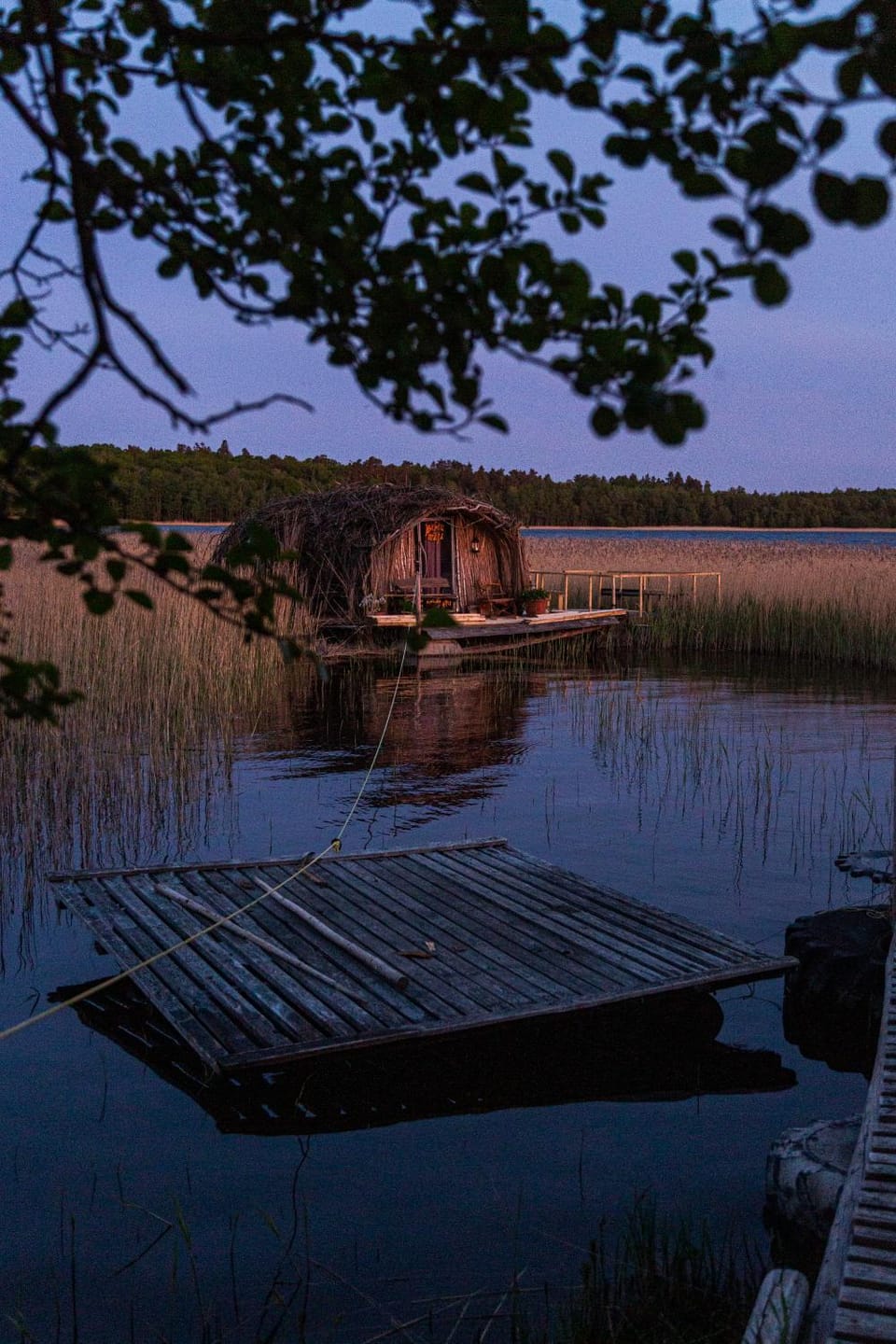 Lake view, Sunset