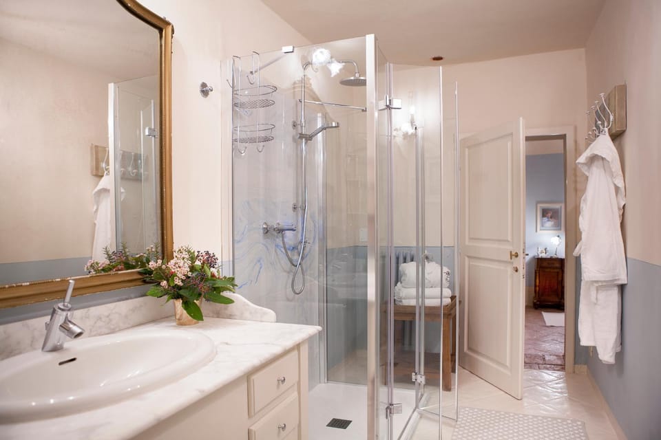 Shower, Toilet, Bathroom, towels