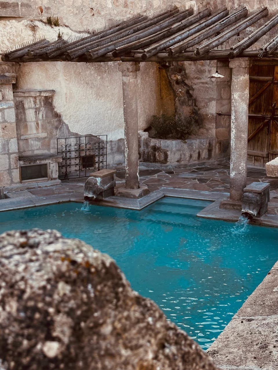 Patio, Day, Natural landscape, Pool view, Swimming pool