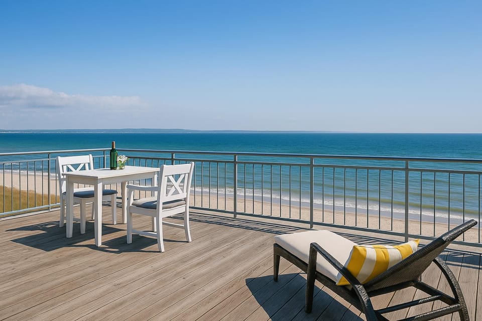 View (from property/room), Balcony/Terrace, Beach, Sea view