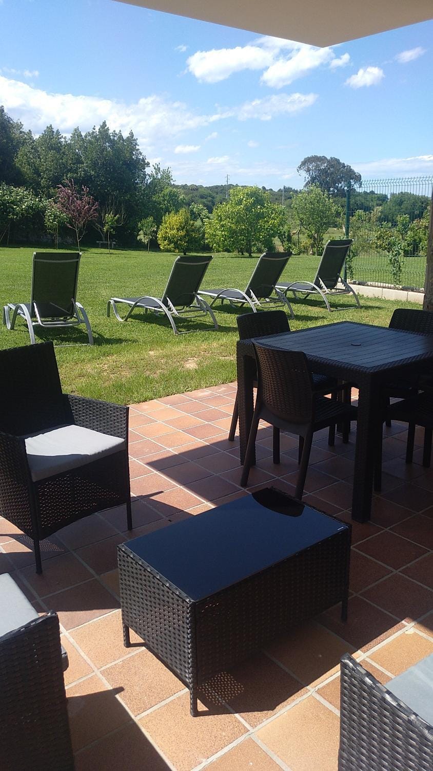 Garden, Seating area, Garden view, sunbed