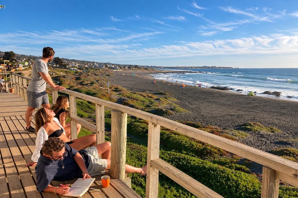 View (from property/room), Balcony/Terrace, Beach, Sea view, group of guests