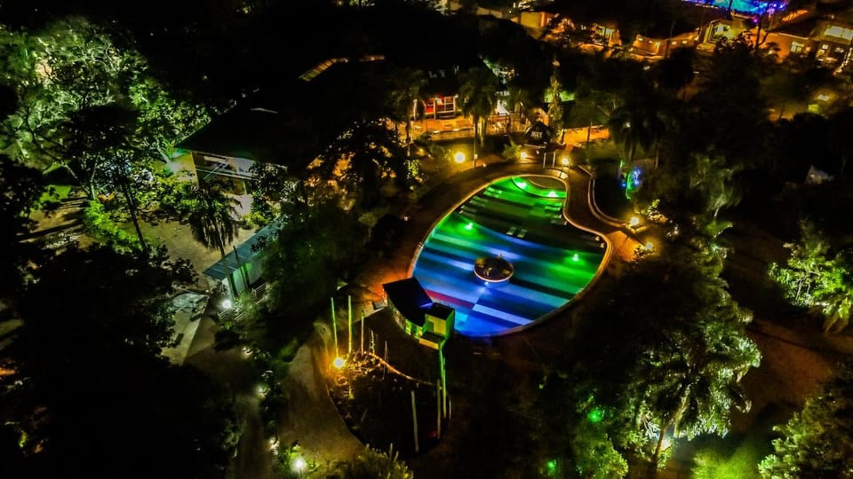Patio, Night, Natural landscape, Pool view, Swimming pool, Swimming pool