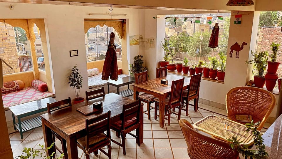 Restaurant/places to eat, Spring, View (from property/room), Seating area, Food, City view, Breakfast, Dinner, Inner courtyard view