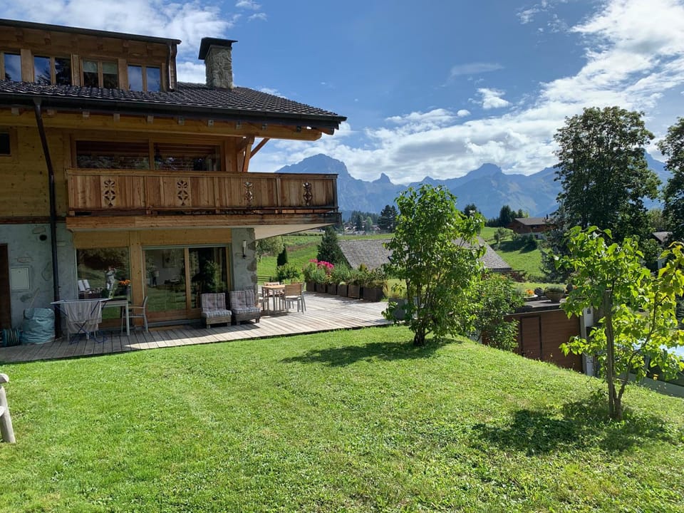 Summer, Garden view, Mountain view