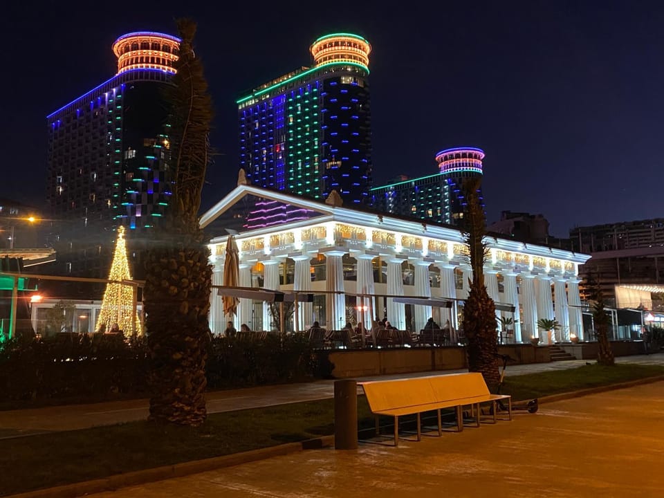 Property building, Night, City view