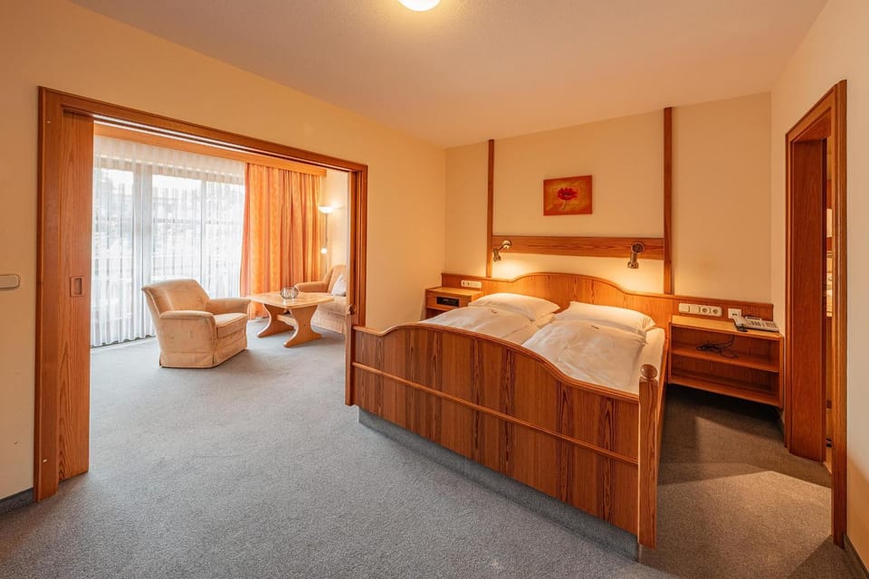 Bed, Living room, Photo of the whole room, Seating area, Bedroom