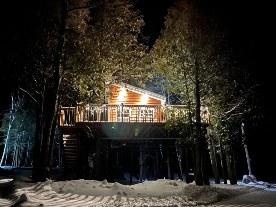 Night, Natural landscape, View (from property/room), Balcony/Terrace