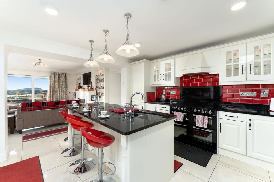 Kitchen or kitchenette, dishwasher, oven, stove, toaster