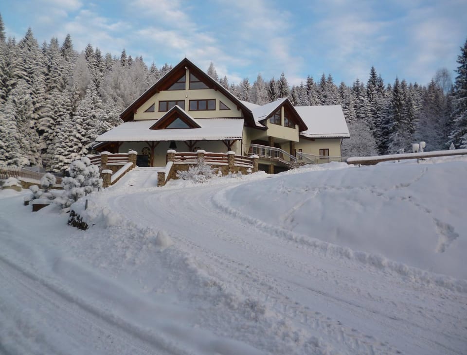 Property building, Facade/entrance, Day, Natural landscape, Winter