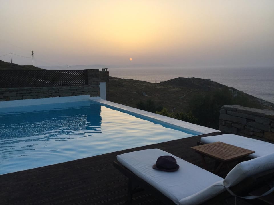 Swimming pool, Sunset