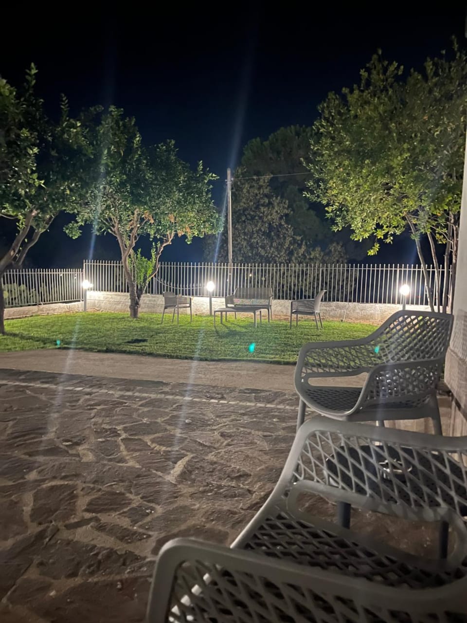 Night, Garden, Garden view