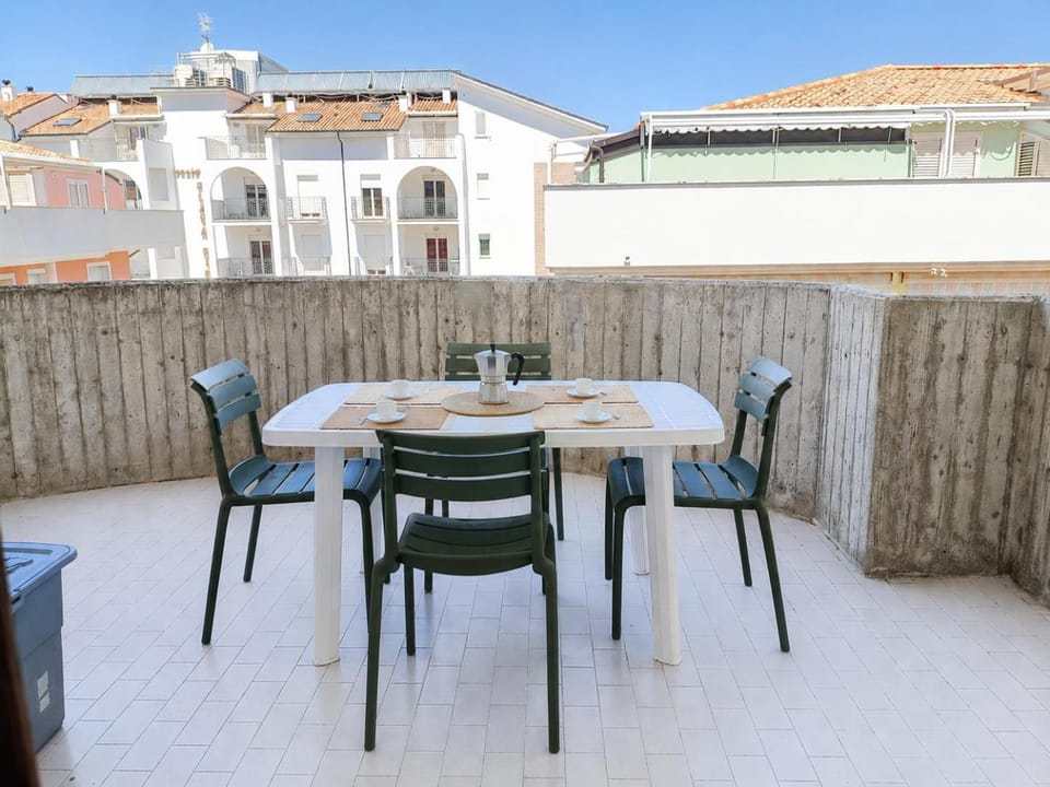 Property building, Day, View (from property/room), Balcony/Terrace, Dining area