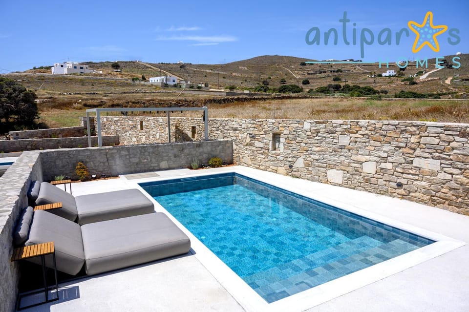 Patio, Natural landscape, Pool view, sunbed