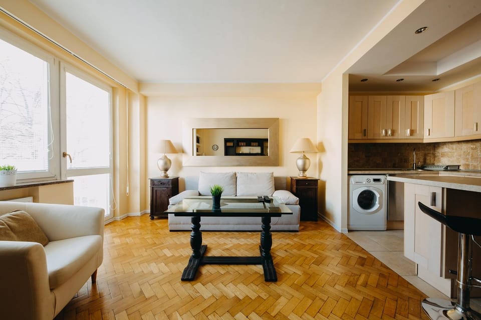 Bed, Kitchen or kitchenette, Living room