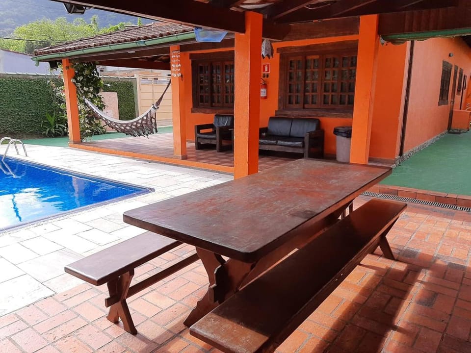 Patio, Pool view